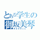 とある学生の御坂美琴（みさかみこと）