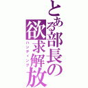 とある部長の欲求解放（ハンティング）