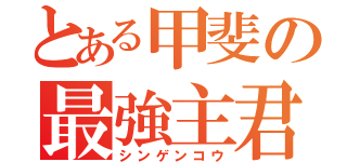 とある甲斐の最強主君（シンゲンコウ）