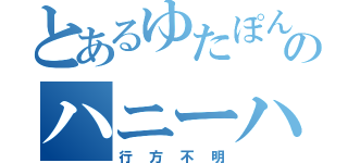 とあるゆたぽんのハニーハント（行方不明）