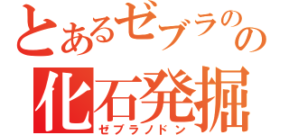 とあるゼブラのの化石発掘（ゼブラノドン）