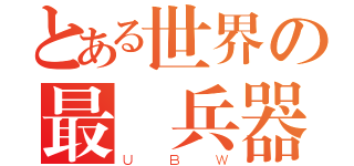 とある世界の最終兵器（ＵＢＷ）