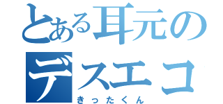 とある耳元のデスエコー（きったくん）