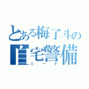 とある梅了斗の自宅警備員（ニート）