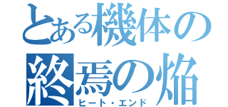 とある機体の終焉の焔（ヒート・エンド）