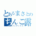 とあるまさとのちんこ露出（インデックス）