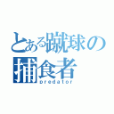 とある蹴球の捕食者（ｐｒｅｄａｔｏｒ）