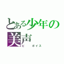 とある少年の美声（ビ　　ボイス）