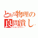 とある物理の良問潰し（メルトダウナー）