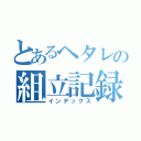 とあるヘタレの組立記録（インデックス）