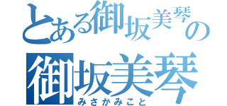 とある御坂美琴の御坂美琴（みさかみこと）