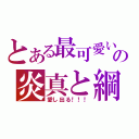 とある最可愛いの炎真と綱（愛し出る！！！）