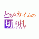 とあるカイムの切り札（ハッキング）