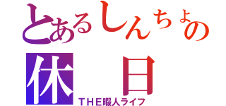 とあるしんちょの休　日（ＴＨＥ暇人ライフ）