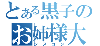 とある黒子のお姉様大好き（シスコン）