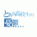 とある高校生の憂鬱（限界高校生）