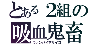 とある２組の吸血鬼畜（ヴァンパイアサイコ）