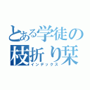 とある学徒の枝折り栞（インデックス）