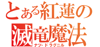 とある紅蓮の滅竜魔法（ナツ・ドラグニル）