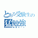 とある受験生の猛勉強（本気モード）