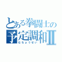 とある拳闘士の予定調和Ⅱ（むちょうせい）