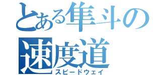 とある隼斗の速度道（スピードウェイ）