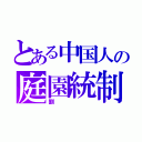 とある中国人の庭園統制（劉）