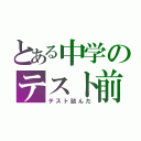 とある中学のテスト前少女（テスト詰んだ）