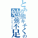 とある熊キチくんの勉強不足（インデックス）