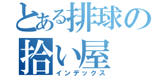 とある排球の拾い屋（インデックス）