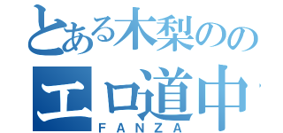 とある木梨ののエロ道中録（ＦＡＮＺＡ）