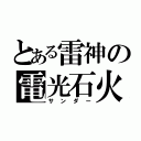 とある雷神の電光石火（サンダー）