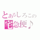 とあるしろこの宅急便♪（）