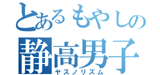 とあるもやしの静高男子（ヤスノリズム）