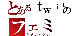 とあるｔｗｉｔｔｅｒのフェミ（キチガイども）