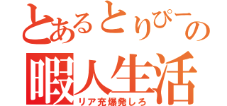 とあるとりぴーの暇人生活（リア充爆発しろ）