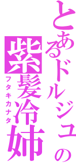 とあるドルジュの紫髪冷姉（フタキカナタ）