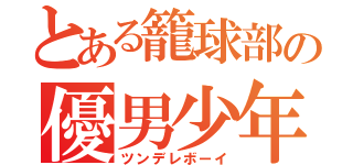 とある籠球部の優男少年（ツンデレボーイ）