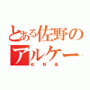 とある佐野のアルケー伝説（佐野颯）