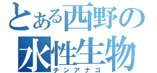 とある西野の水性生物（チンアナゴ）