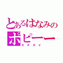 とあるはなみのポピーー（キチガイ）