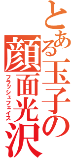 とある玉子の顔面光沢（フラッシュフェイス）