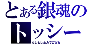 とある銀魂のトッシー（もしもし土方でござる）