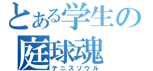 とある学生の庭球魂（テニスソウル）