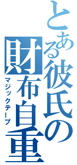 とある彼氏の財布自重（マジックテープ）