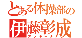 とある体操部の伊藤彰成（アッキーナ）