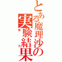 とある魔理沙の実験結果（努力）