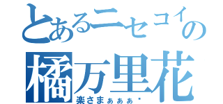 とあるニセコイの橘万里花（楽さまぁぁぁ♡）