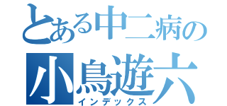 とある中二病の小鳥遊六派な（インデックス）