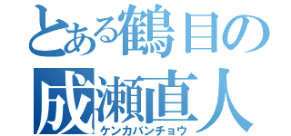 とある鶴目の成瀬直人（ケンカバンチョウ）